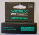Akumulator VIDEX 18650 3,7V poj. 2800mAh zabezpieczony